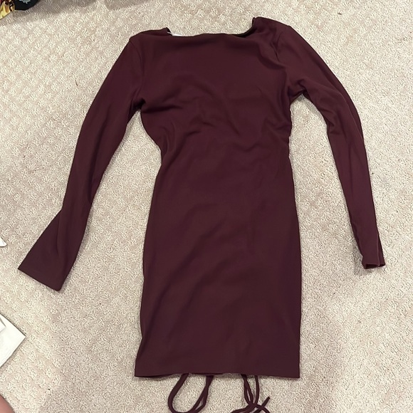 Nordstrom Rack burgundy sweater dress - Picture 2 of 3